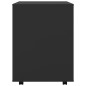 vidaXL Rollschrank Schwarz 60x53x72 cm Holzwerkstoff vidaXL Rollschrank Schwarz 60x53x72 cm Holzwerkstoff