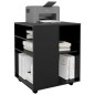 vidaXL Rollschrank Schwarz 60x53x72 cm Holzwerkstoff vidaXL Rollschrank Schwarz 60x53x72 cm Holzwerkstoff