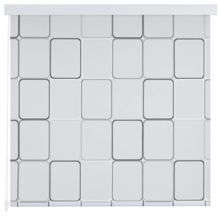 vidaXL Duschrollo 160x240 cm Quadratmuster