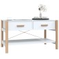 vidaXL Couchtisch Weiß 82x48x45 cm Holzwerkstoff vidaXL Couchtisch Weiß 82x48x45 cm Holzwerkstoff