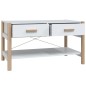 vidaXL Couchtisch Weiß 82x48x45 cm Holzwerkstoff vidaXL Couchtisch Weiß 82x48x45 cm Holzwerkstoff