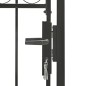 vidaXL Zauntor mit Gewölbter Spitze Stahl 100 x 150 cm Schwarz vidaXL Zauntor mit Gewölbter Spitze Stahl 100 x 150 cm Schwarz