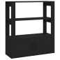 vidaXL Sideboard Schwarz 80x30x90 cm Holzwerkstoff vidaXL Sideboard Schwarz 80x30x90 cm Holzwerkstoff