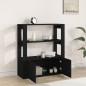 vidaXL Sideboard Schwarz 80x30x90 cm Holzwerkstoff vidaXL Sideboard Schwarz 80x30x90 cm Holzwerkstoff