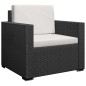 13-tlg. Garten-Lounge-Set mit Auflagen Poly Rattan Schwarz 13-tlg. Garten-Lounge-Set mit Auflagen Poly Rattan Schwarz