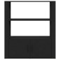vidaXL Sideboard Schwarz 80x30x90 cm Holzwerkstoff vidaXL Sideboard Schwarz 80x30x90 cm Holzwerkstoff
