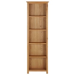 vidaXL Bücherregal 52x22,5x170 cm Eiche Massivholz