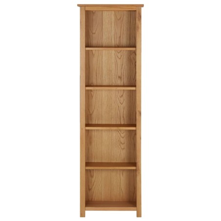 vidaXL Bücherregal 52x22,5x170 cm Eiche Massivholz