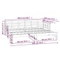 vidaXL Tagesbett Ausziehbar Weiß Massivholz Kiefer 2x(90x200) cm vidaXL Tagesbett Ausziehbar Weiß Massivholz Kiefer 2x(90x200) cm