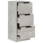 vidaXL Sideboard Betongrau 30x30x70 cm Holzwerkstoff vidaXL Sideboard Betongrau 30x30x70 cm Holzwerkstoff
