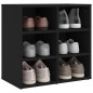 vidaXL Schuhregal Schwarz 52,5x30x50 cm vidaXL Schuhregal Schwarz 52,5x30x50 cm