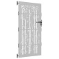 vidaXL Gartentor 85x175 cm Cortenstahl Bambus-Design vidaXL Gartentor 85x175 cm Cortenstahl Bambus-Design