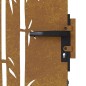 vidaXL Gartentor 85x175 cm Cortenstahl Bambus-Design vidaXL Gartentor 85x175 cm Cortenstahl Bambus-Design