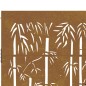 vidaXL Gartentor 85x175 cm Cortenstahl Bambus-Design vidaXL Gartentor 85x175 cm Cortenstahl Bambus-Design