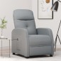 vidaXL Relaxsessel Elektrisch Hellgrau Stoff vidaXL Relaxsessel Elektrisch Hellgrau Stoff