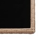 17-tlg. Garten-Essgruppe mit Auflagen Poly Rattan Beige 17-tlg. Garten-Essgruppe mit Auflagen Poly Rattan Beige