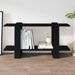 vidaXL Bücherregal Schwarz 100x30x51 cm Holzwerkstoff