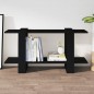 vidaXL Bücherregal Schwarz 100x30x51 cm Holzwerkstoff vidaXL Bücherregal Schwarz 100x30x51 cm Holzwerkstoff