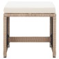 17-tlg. Garten-Essgruppe mit Auflagen Poly Rattan Beige 17-tlg. Garten-Essgruppe mit Auflagen Poly Rattan Beige