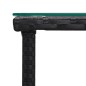 vidaXL Beistelltisch Schwarz 45x45x45 cm Poly Rattan und Hartglas vidaXL Beistelltisch Schwarz 45x45x45 cm Poly Rattan und Hartglas