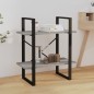 vidaXL Bücherregal 2 Fächer Grau Sonoma 60x30x70 cm Holzwerkstoff vidaXL Bücherregal 2 Fächer Grau Sonoma 60x30x70 cm Holzwerkstoff