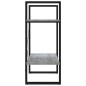 vidaXL Bücherregal 2 Fächer Grau Sonoma 60x30x70 cm Holzwerkstoff vidaXL Bücherregal 2 Fächer Grau Sonoma 60x30x70 cm Holzwerkstoff