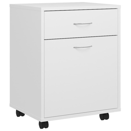 vidaXL Rollschrank Weiß 45x38x54 cm Holzwerkstoff