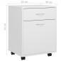 vidaXL Rollschrank Weiß 45x38x54 cm Holzwerkstoff vidaXL Rollschrank Weiß 45x38x54 cm Holzwerkstoff