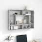 vidaXL Wandregal Betongrau 75x16x55 cm Holzwerkstoff vidaXL Wandregal Betongrau 75x16x55 cm Holzwerkstoff