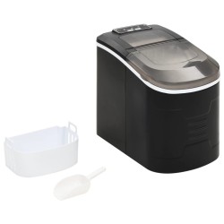 vidaXL Eiswürfelbereiter Schwarz 2,4 L 15 kg / 24 h