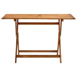vidaXL Klappbarer Gartentisch 120x70x75 cm Massivholz Akazie