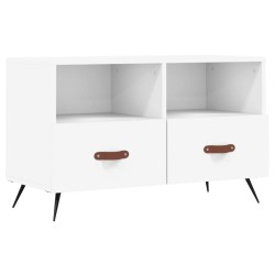 vidaXL TV-Schrank Weiß 80x36x50 cm Holzwerkstoff