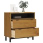 vidaXL Schubladenschrank FLAM 80x40x80 cm Massivholz Kiefer vidaXL Schubladenschrank FLAM 80x40x80 cm Massivholz Kiefer