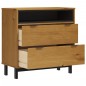 vidaXL Schubladenschrank FLAM 80x40x80 cm Massivholz Kiefer vidaXL Schubladenschrank FLAM 80x40x80 cm Massivholz Kiefer