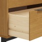 vidaXL Schubladenschrank FLAM 80x40x80 cm Massivholz Kiefer vidaXL Schubladenschrank FLAM 80x40x80 cm Massivholz Kiefer