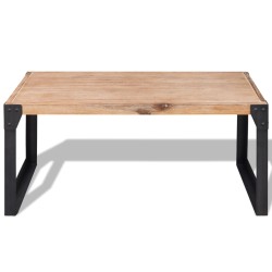vidaXL Couchtisch Akazienholz Massiv 100 x 60 x 45 cm
