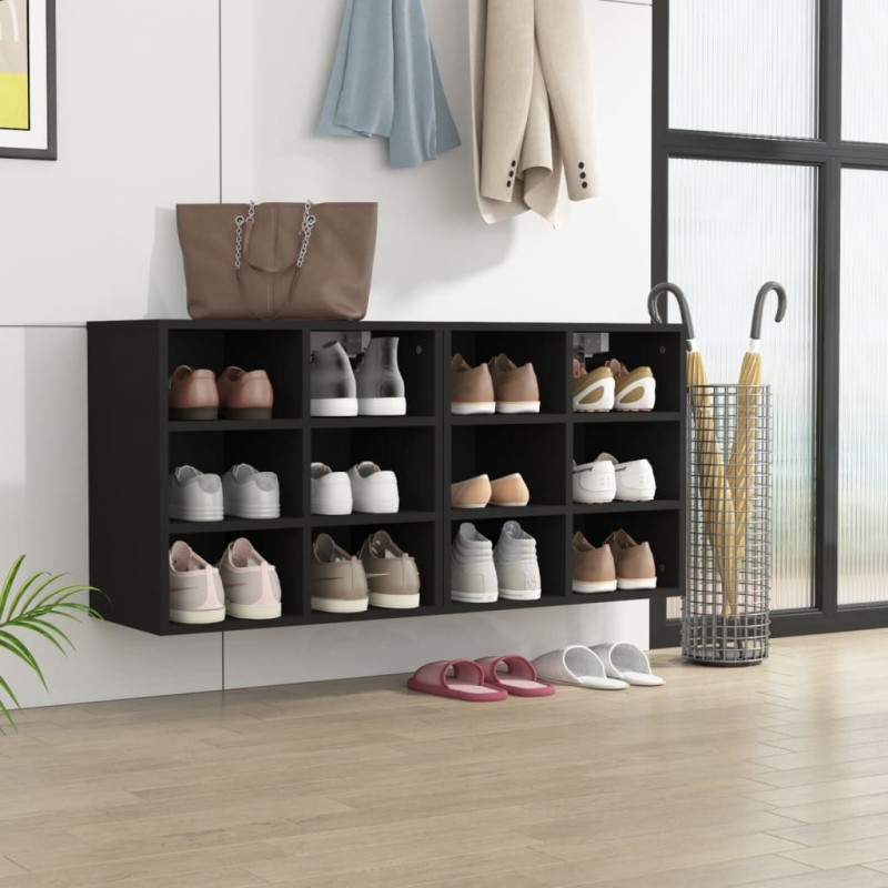 vidaXL Schuhregale 2 Stk. Schwarz 52,5x30x50 cm vidaXL Schuhregale 2 Stk. Schwarz 52,5x30x50 cm