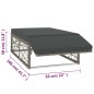 2-tlg. Garten-Lounge-Set mit Auflagen Poly Rattan Grau 2-tlg. Garten-Lounge-Set mit Auflagen Poly Rattan Grau
