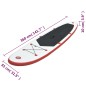 vidaXL Stand Up Paddle Surfboard SUP Aufblasbar Rot und Weiß vidaXL Stand Up Paddle Surfboard SUP Aufblasbar Rot und Weiß