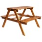 vidaXL Kinder-Picknicktisch mit Sonnenschirm 79x90x60 cm Akazienholz vidaXL Kinder-Picknicktisch mit Sonnenschirm 79x90x60 cm Akazienholz