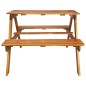vidaXL Kinder-Picknicktisch mit Sonnenschirm 79x90x60 cm Akazienholz vidaXL Kinder-Picknicktisch mit Sonnenschirm 79x90x60 cm Akazienholz