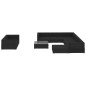 10-tlg. Garten-Lounge-Set mit Auflagen Poly Rattan Schwarz 10-tlg. Garten-Lounge-Set mit Auflagen Poly Rattan Schwarz