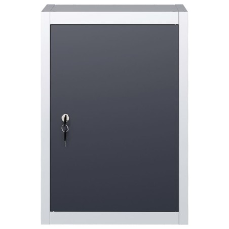 vidaXL Wand-Werkzeugschrank Industriedesign Metall Grau und Schwarz
