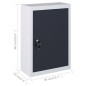 vidaXL Wand-Werkzeugschrank Industriedesign Metall Grau und Schwarz vidaXL Wand-Werkzeugschrank Industriedesign Metall Grau und Schwarz