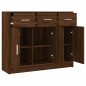 vidaXL Sideboard Braun Eichen-Optik 91x28x75 cm Holzwerkstoff vidaXL Sideboard Braun Eichen-Optik 91x28x75 cm Holzwerkstoff