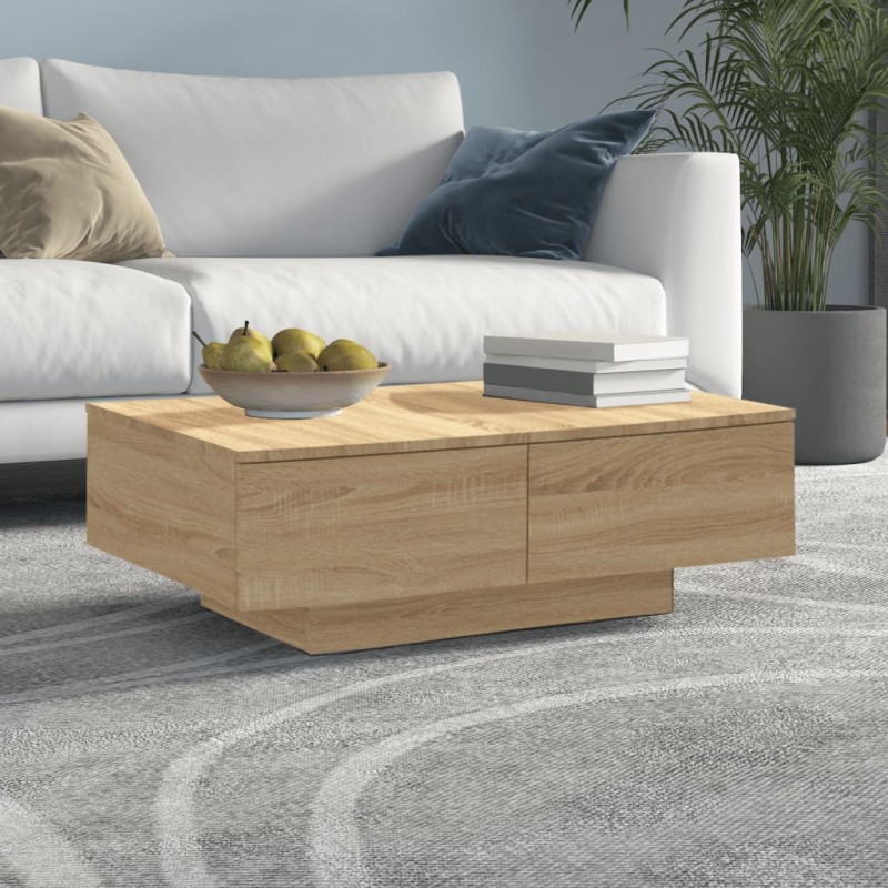 vidaXL Couchtisch Sonoma-Eiche 90x60x31 cm Holzwerkstoff vidaXL Couchtisch Sonoma-Eiche 90x60x31 cm Holzwerkstoff