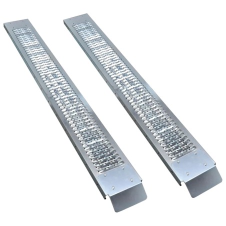 vidaXL Auffahrrampen aus Stahl 2 Stk. 450 kg  