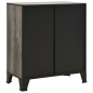 vidaXL Aufbewahrungsschrank Grau 72x36x82 cm Metall und MDF vidaXL Aufbewahrungsschrank Grau 72x36x82 cm Metall und MDF