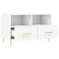 vidaXL TV-Schrank Weiß 80x36x50 cm Holzwerkstoff vidaXL TV-Schrank Weiß 80x36x50 cm Holzwerkstoff