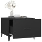 vidaXL Couchtische mit Metallbeinen 2 Stk. Schwarz 50x50x40 cm vidaXL Couchtische mit Metallbeinen 2 Stk. Schwarz 50x50x40 cm
